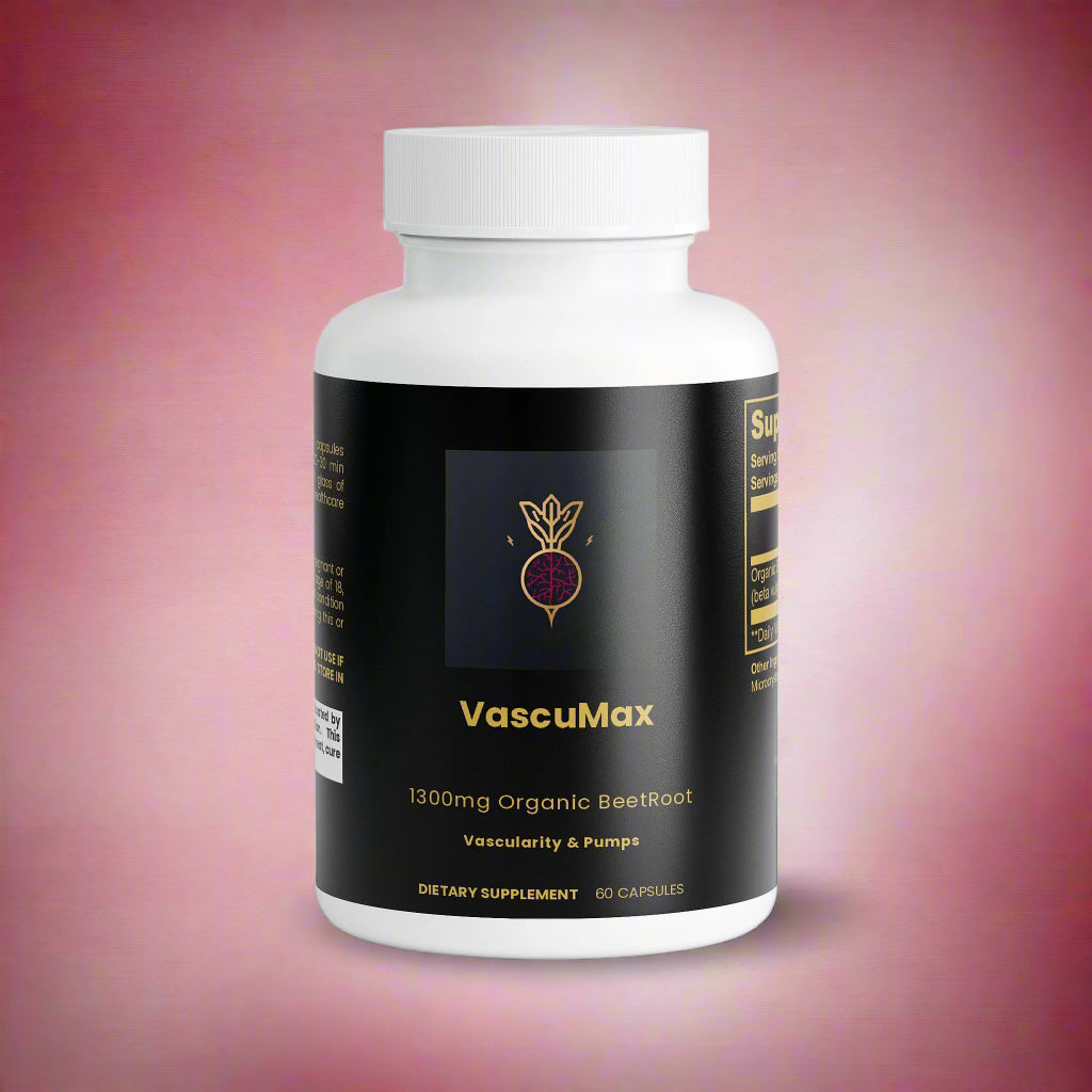 VASCUMAX – 1300mg Organic Beetroot (Beta vulgaris) Capsules