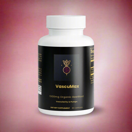 VASCUMAX – 1300mg Organic Beetroot (Beta vulgaris) Capsules